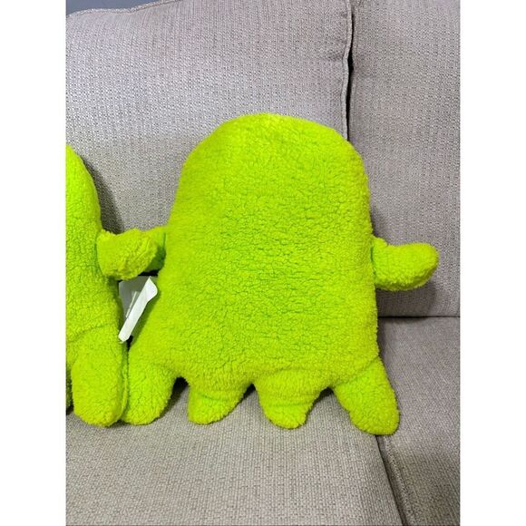 Target neon green ghost pillows Halloween decorations set of 2 - Picture 4 of 7
